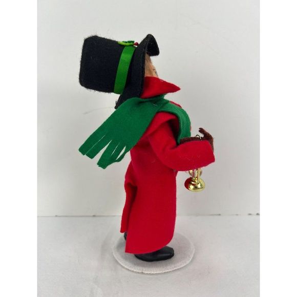 2016 Annalee 10 inch Caroling Dad Man with Lantern Top Hat Scarf - Picture 4 of 7